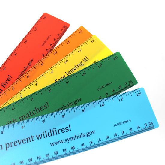 Picture of Smokey Bear Rulers